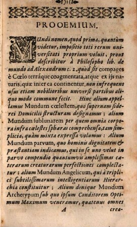Theses Philosophicae De Mundo Elementari