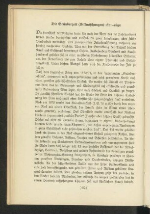 Die Gründerzeit (Stilmischungen) 1871-1890