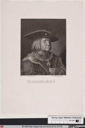 Bildnis Maximilian I., römisch-deutscher Kaiser (reg. 1493-1519)