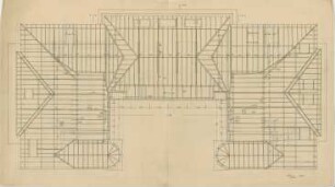 Döllgast, Hans; München, Maximiliansplatz 8; Börse - Decke (Untersicht; Grundriss)
