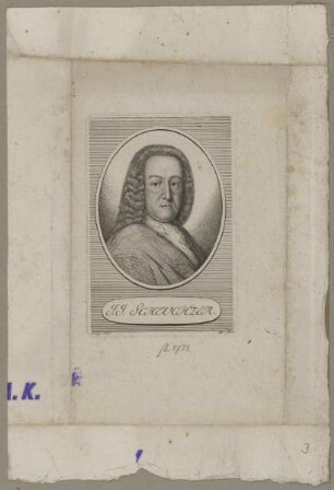 Bildnis des Johann Jakob Scheuchzer