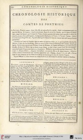 Chronologie historique des comtes de Ponthieu