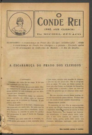 O conde rei : Pré aux clercs. Romance histórico