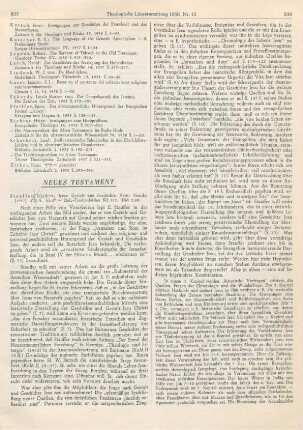 837--840 [Rezension] Stauffer, Ethelbert, Jesus