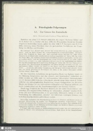 6. Petrologische Folgerungen