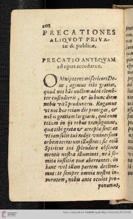 Preacatio Antequam ad opus accedatur