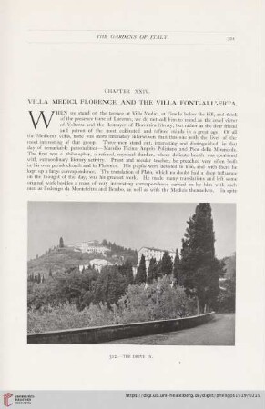 Chapter XXIV: Villa Medici, Florence, and the Villa Font'-All'-Erta