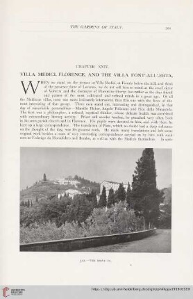 Chapter XXIV: Villa Medici, Florence, and the Villa Font'-All'-Erta