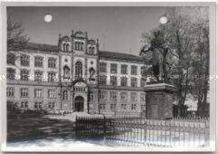 Rostock, Universität und Denkmal Gebhard Leberecht von Blücher