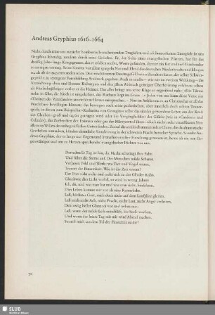 Andreas Gryphius 1616-1664