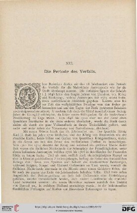 XIII. Die Periode des Verfalls