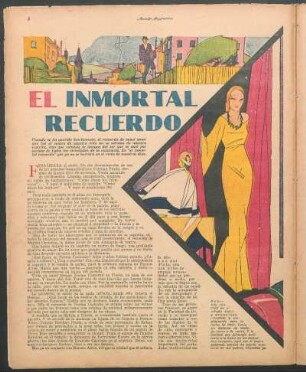 El inmortal recuerdo : Novela corta de César Carrizo