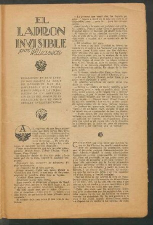 El ladrón invisible : Ilustró Turaner