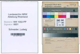 Entnazifizierung Ludwig Schneider , geb. 14.11.1877 (Abt.Leiter)