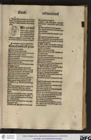Incipit liber secundus de rerum creatione et formatione corporalium et spiritualium et aliis pluribus eis pertinentibus.