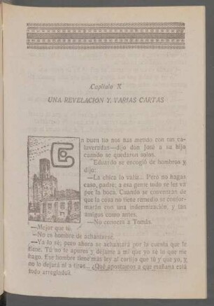 Capítulo X - Una revelación y varias cartas