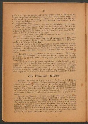 VIII. ¡Tarascón! ¡Tarascón!