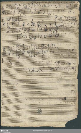 3 Sacred songs - Mus.2-E-559 : S, Coro, orch, bc