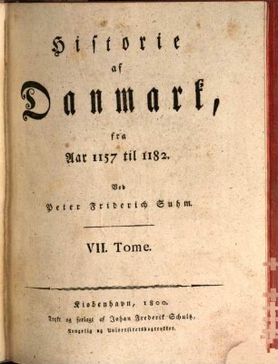 Historie af Danmark, 7. Fra Aar 1157 til 1182