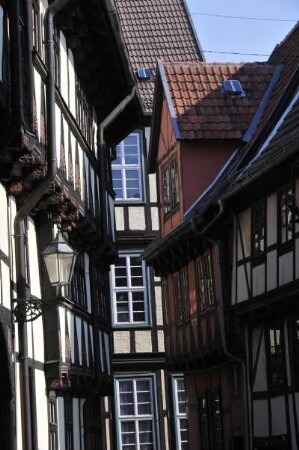 Quedlinburg - Gasse Hölle : In der Gasse Hölle, aufgenommen in Quedlinburg am 26. April 2014. Foto Uwe Gerig