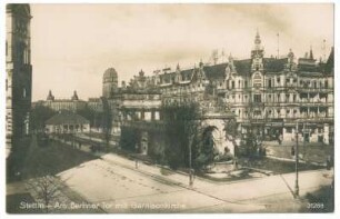 Stettin - Am Berliner Tor mit Garnisonskirche
