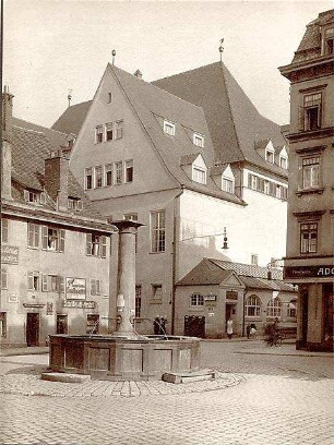 Fischer, Theodor; Stuttgart; Gustav-Siegle-Haus - Brunnen