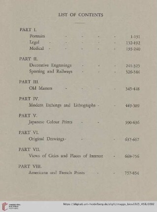 List of Contents
