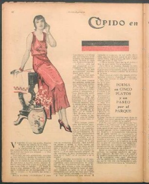 Cupido en el comedor : Poema en cinco platos y un paseo por el parque