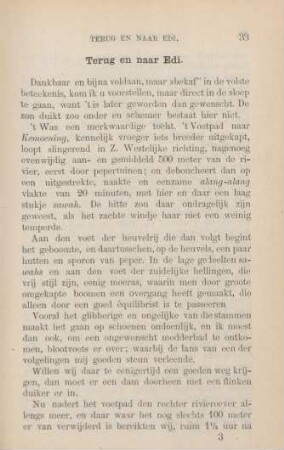 Terug en naar Edi