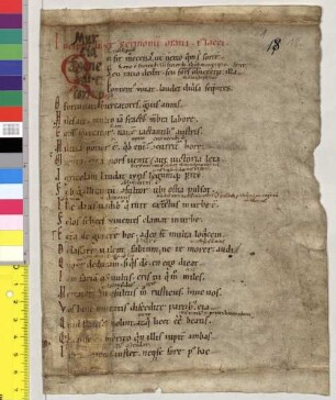 Sermones - Studienbibliothek Dillingen XV Fragm. 18