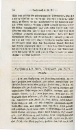 36-44 Verhältniß des Alten Testaments zum Alten Bunde