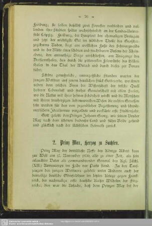 2. Prinz Max, Herzog zu Sachsen