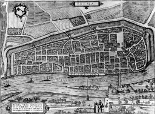 Stadtplan von Bremen um 1588