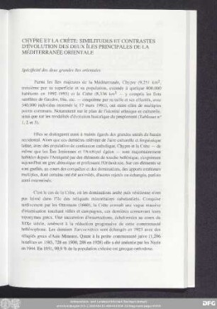 Chypre Et La Crète: Similitudes Et Contrastes D'Évolution Des Deux Îles Principales De La Méditerranée Orientale