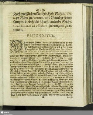 Respondetur