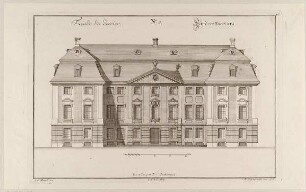 Hintere Fassade eines Palastes