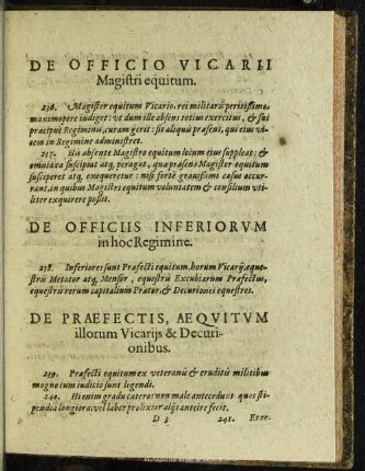 De Officiis Inferiorum in hoc Regimine
