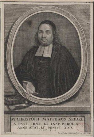 Bildnis des Christoph Matthaeus Seidel