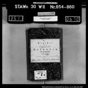 Zivilstandsregister Wendessen (Kanton Wolfenbüttel)