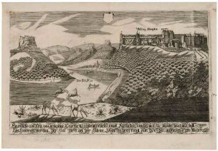 Das Elbtal mit dem Lilienstein und der Festung Königstein in der Sächsischen Schweiz von Westen, vorn Hirsche