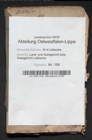 Erblasser: Bahre, Christine Louise Charlotte, geb. Hagedorn: