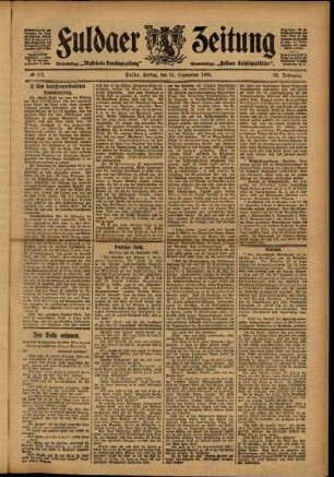 Ausgabe vom Freitag, den 15. September 1905.