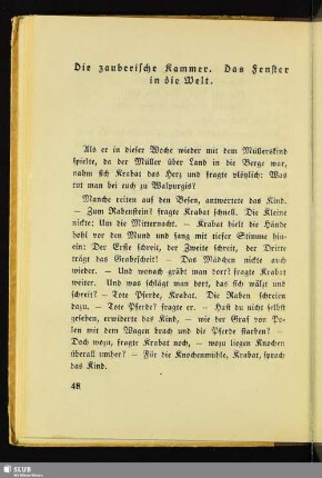 Die zauberische Kammer. Das Fenster in die Welt