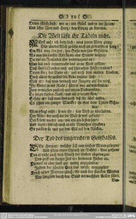 Der Tod des ungerechten Geitzhalses