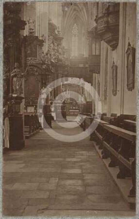 Südliches Seitenschiff der Sandkirche Breslau nach O