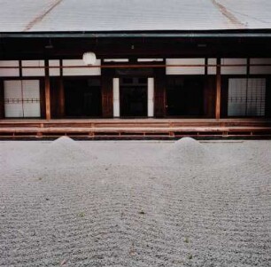 Kyoto. Daisen-in. Hôjô am Ozean der Leerheit. Japanisches Haus, Kiesgarten