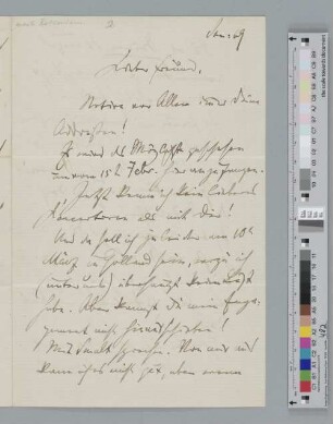 Brief an Julius Stockhausen