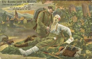 Die Sonne sank im Westen - Und wird sie einst geführet [...]