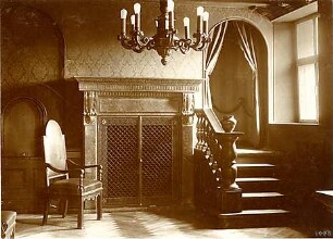 Grund, Peter; Ernsthofen, Modautal; Schloss Ernsthofen - Kaminzimmer (Innenansicht)