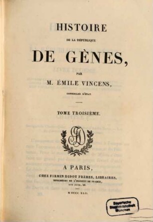 Histoire de la Republique de Gènes, 3